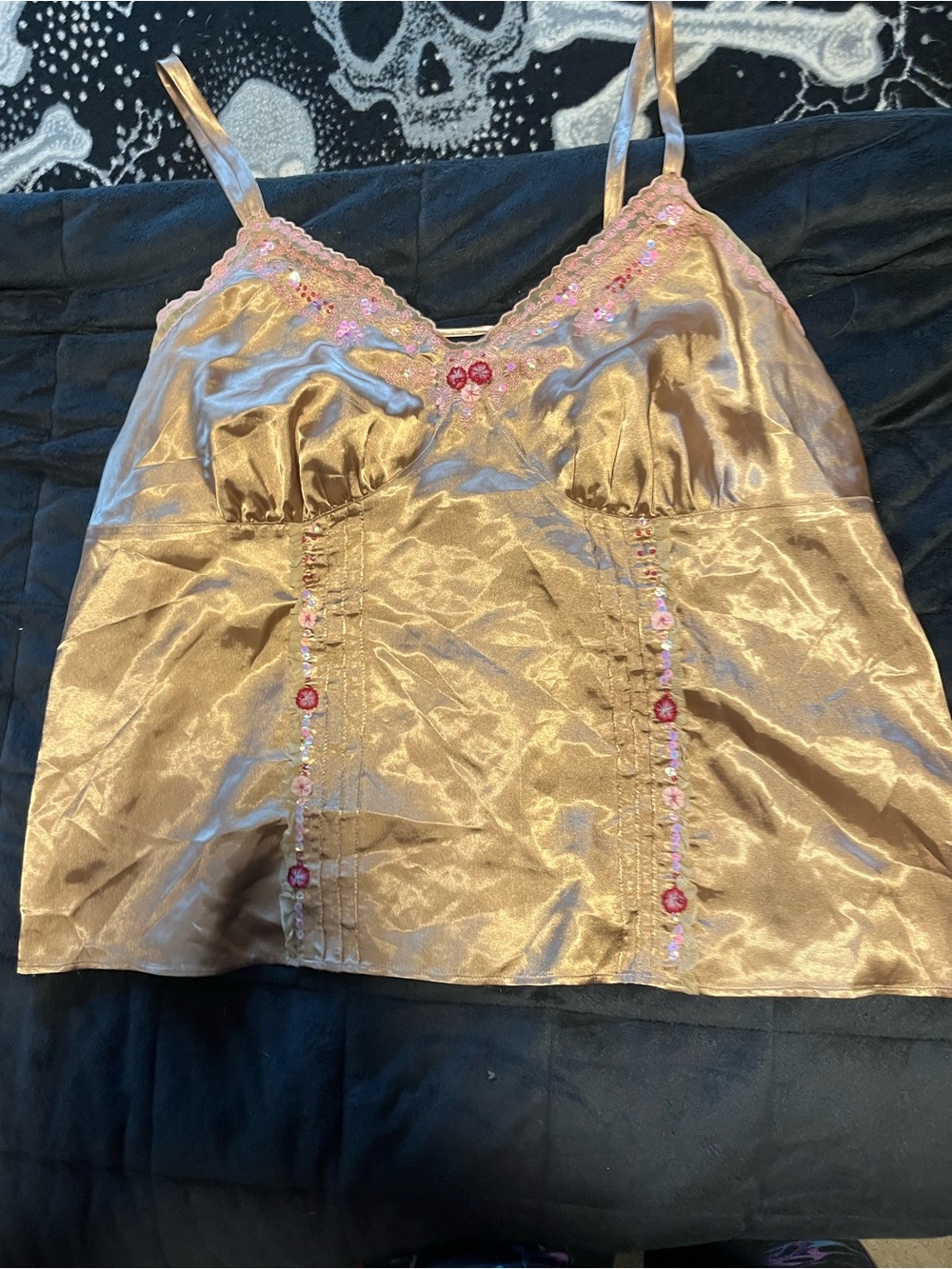 Plus size satin cami